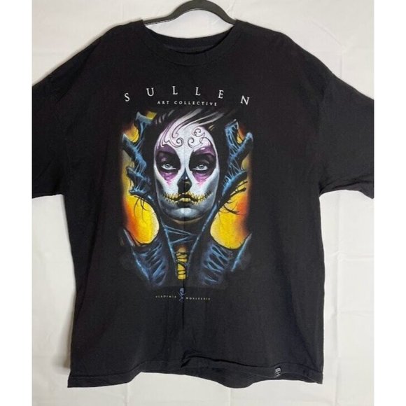 Sullen Other - Sullen Art Collective Shirt Adult 2XL XXL Black Graphic Print Tattoo Mens